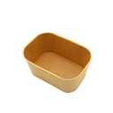 Kraft meal box rectangle (1000ml;300pcs)