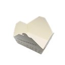 White kraft Meal Box cat logo (1300ml;13.5*12*6.35cm;200pcs)