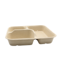 Pulp meal box vierkant 3-vaks (1000ml; 200pcs)