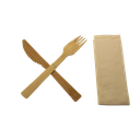 Bamboo cutlery Set (knife+fork+tissue) 500pcs