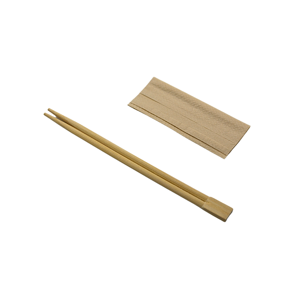 Bamboe Bestekset (eetstokjes+servet) 500pcs