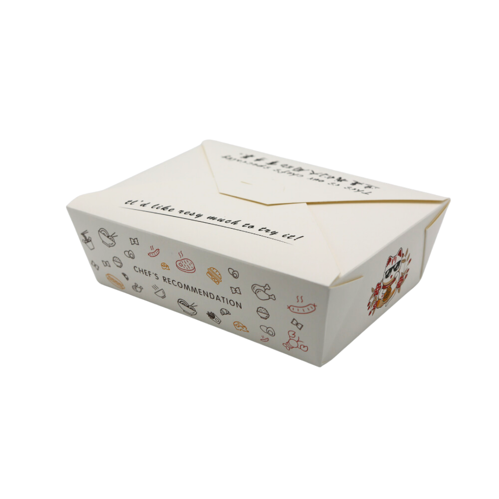 Cat Logo Meal Box(1300ml;13.5*12*6.35cm;320g+PE;200pcs)