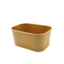 Kraft meal box rectangle (1000ml;300pcs)