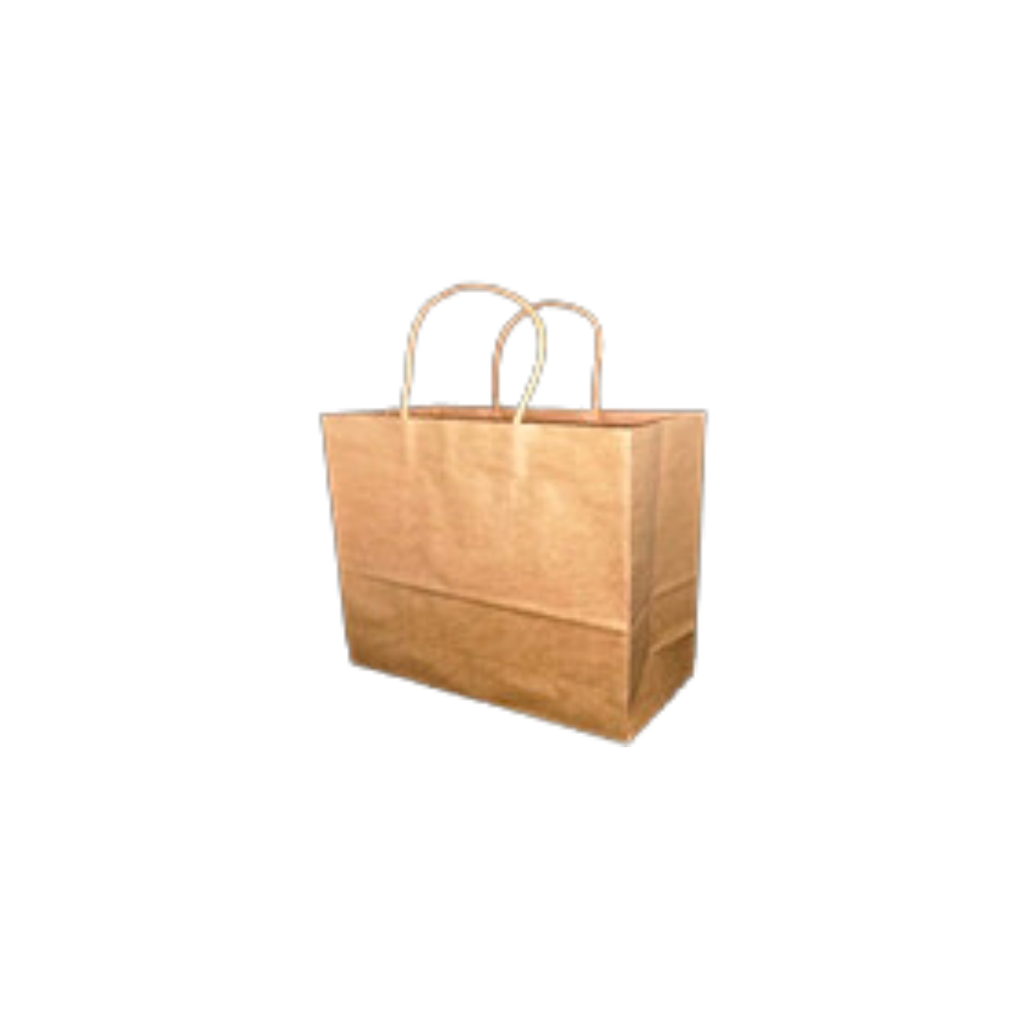 No.1 Nature Kraft Handle Bag (2 cups)(120g/m2;21*11*27cm;500pcs)