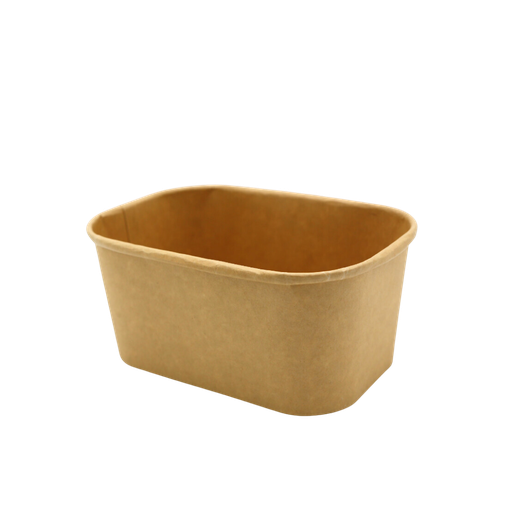 [GT083113] Kraft meal box rectangle (1000ml;300pcs)